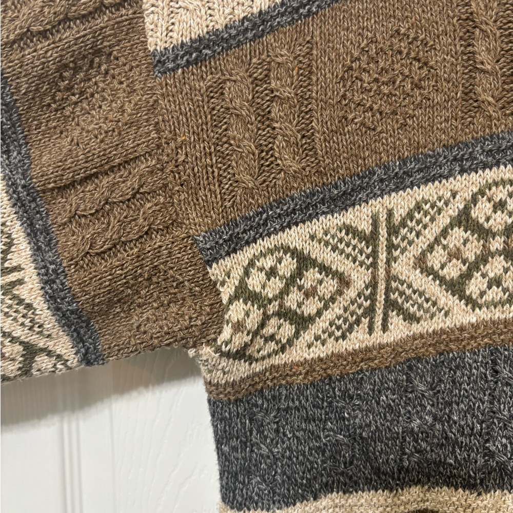 Liberty Sweaters Multicolor Patterned Grandpa Swe… - image 2